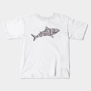 Patterned Shark Kids T-Shirt